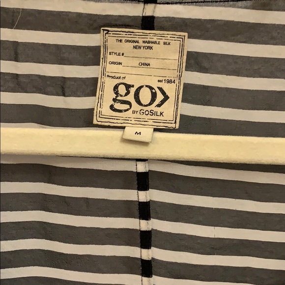 Silk stripe top from Anthropologie - Picture 5 of 9